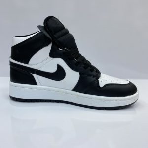 ایرجردن وان ساقدار سفید مشکی ( Air Jordan 1 High Black/White )